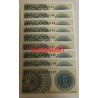 9 Sepuluh sen Rare Uncirculated UNC banknotes of Indonesia in 1964 ( Around 56 years old)