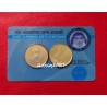 5 Rupees Rare Unc set of Saint Alphonsa with Free Rani Gaidnilu Gem Unc coin