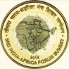 10 Rupees 3rd India Africa Summit Commemorative Coin in Gem Unc Condition
