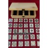 High Quality Imported Wooden Coin Storage Box with 100 Rectangular shaped holders with Guaranteed Gift Worth 300/- Rupees