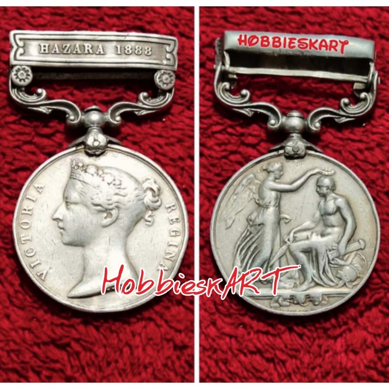 Extremely Rare Hazara 1888 Silver Medal