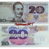 20 Polish Rare Zlotych Banknote of Romuald Traugutt