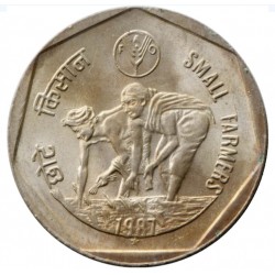 1 Rupee Small Farmers Gem Unc coin(F.A.O Series)