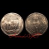 1 Rupee Rare Rotation Error coin of Small Farmers in Aunc Conditon