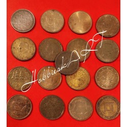 Set of 17 Different 2 Euro...