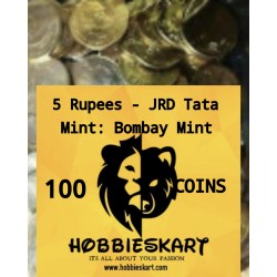 5 Rupees Jamsetji Tata 100 Coins RBI Sealed Packet
