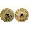 50 Paise Rare Canteen Token of Bombay Mint