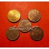 Set of Rare 4 Different Euro Coins of 2 Cents at Lowest Price - Set 1