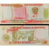 Mozambique Rare 1 Lakh meticals Unc  Banknote issued in 1993
