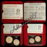 Extremely Rare 2 Coins set of Subhas Chandra Bose Centenary issued in 1997