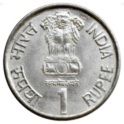 1 Rupee Maharana Pratap 1540-1597 Gem Unc Stainless Steel Commemorative Coin - Hyderabad Mint