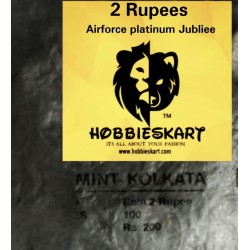2 Rupees Airforce Platinum Jubliee 100 Coins RBI Sealed Packet Extremely Rare