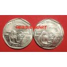 1 Rupee Rare Combo of Rainfred Farming coins of Bombay and Calcutta Mint Coins in excellent condition
