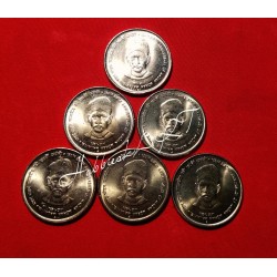 5 Rupees Gem Unc 6 Coins of...