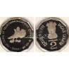 2 Rupees Very Rare Proof Coin of 150 Years of Telecommunication in Mint Condition at Lowest Price