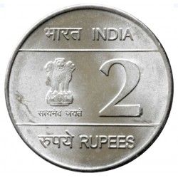 2 Rupees XIX Commonwealth Games 2010 (DELHI) Gem Unc Coin of Noida Mint