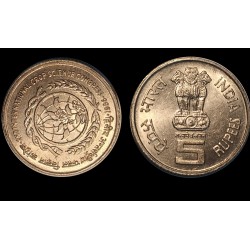 5 Rupees Extremely Rare First Strike Coin of Crop Science Congress at Lowest Price Guaranteed