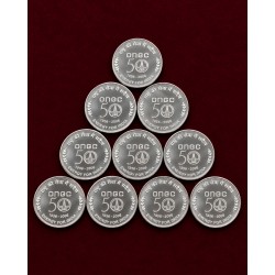 5 Rupees 10 ONGC coins of Calcutta Mint in Excellent Condition at Lowest Price