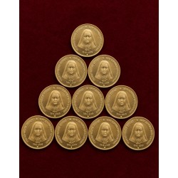 5 Rupees Saint Alphonsa 10 Gem Bunc Coins of Bombay Mint at Lowest Price