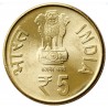 5 Rupees Gem Unc Coin of  60 Years of India Govt. Mint Kolkata 1952-2012