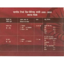 2010 - Reserve Bank of India Platinum Jubilee - UNC Set - Rare - Hyderabad Mint set at Lowest Price