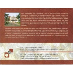 2010 - Reserve Bank of India Platinum Jubilee - UNC Set - Rare - Hyderabad Mint set at Lowest Price